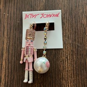 Gorgeous Betsey nutcracker earrings pierced